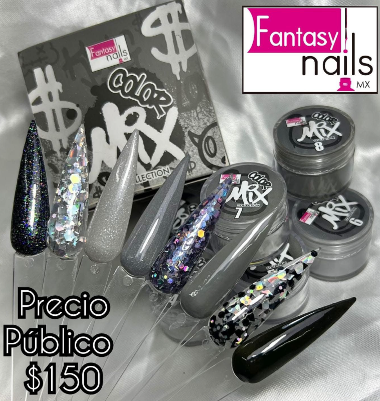 COLECCION ACRILICOS COLOR MIX FANTASY NAILS